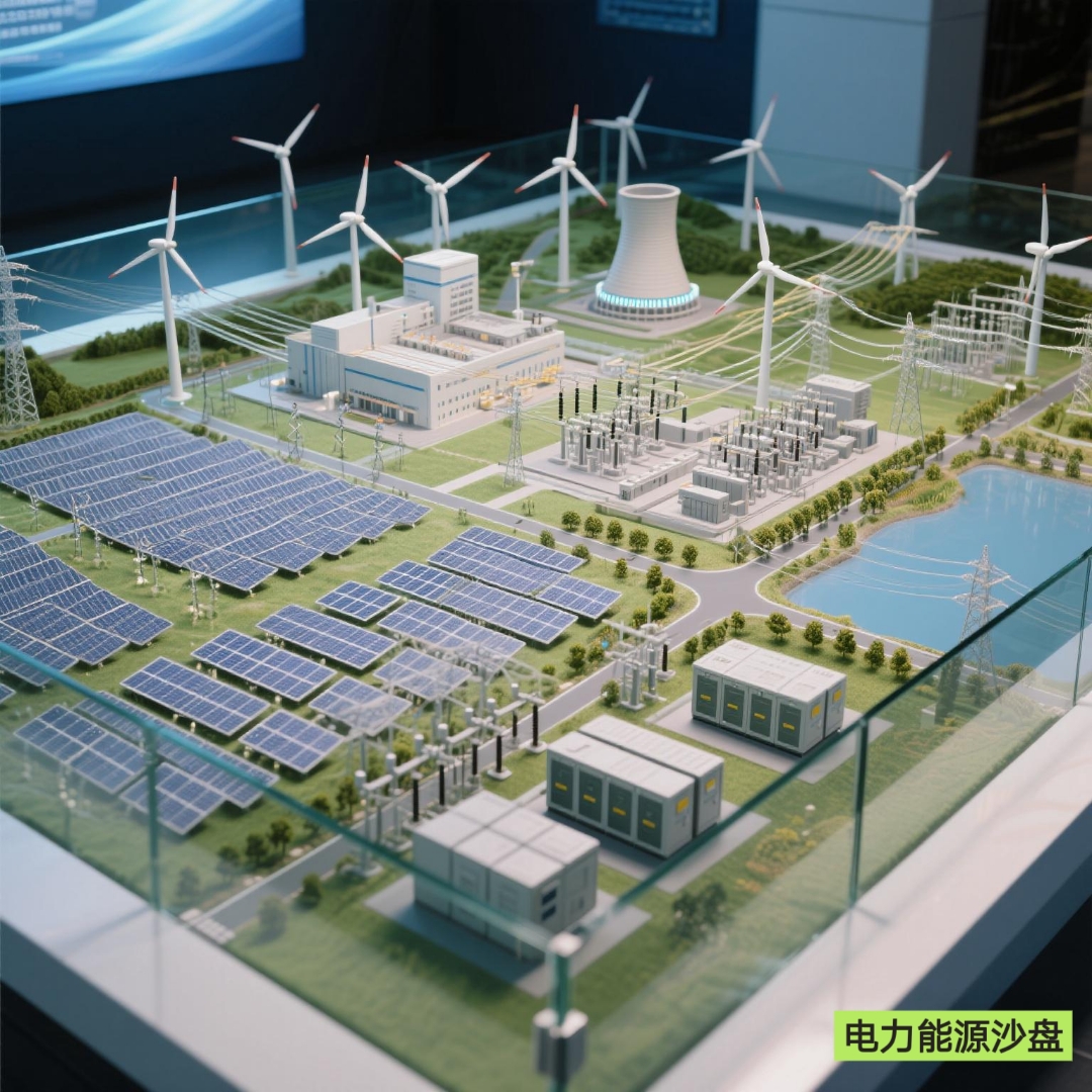 电力展厅沙盘 风力发电技术服务的综合呈现